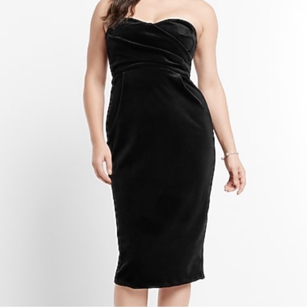 Elegant Black Strapless Dress